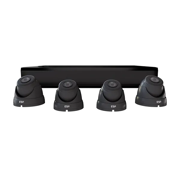ESP RHD8KD4B2TB RekorHD 2MP Analogue 8CH 4 Camera Dome Kit 2TB Black