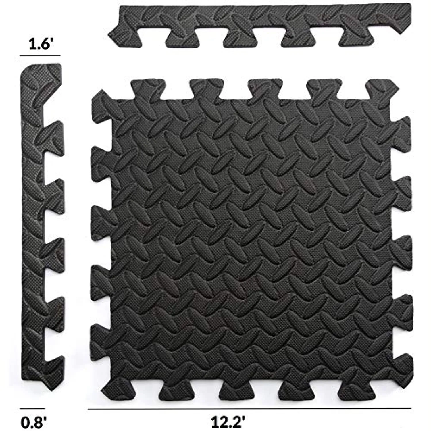 EVA Foam Interlocking Tiles Small Protective Foam Floor Mats for Stationary Home Gym Equipment Soft Foam Puzzle Exercise Mat for Fitness Equipment Home Gym Flooring 6x3ft Each Foam Mat 12X12 inches