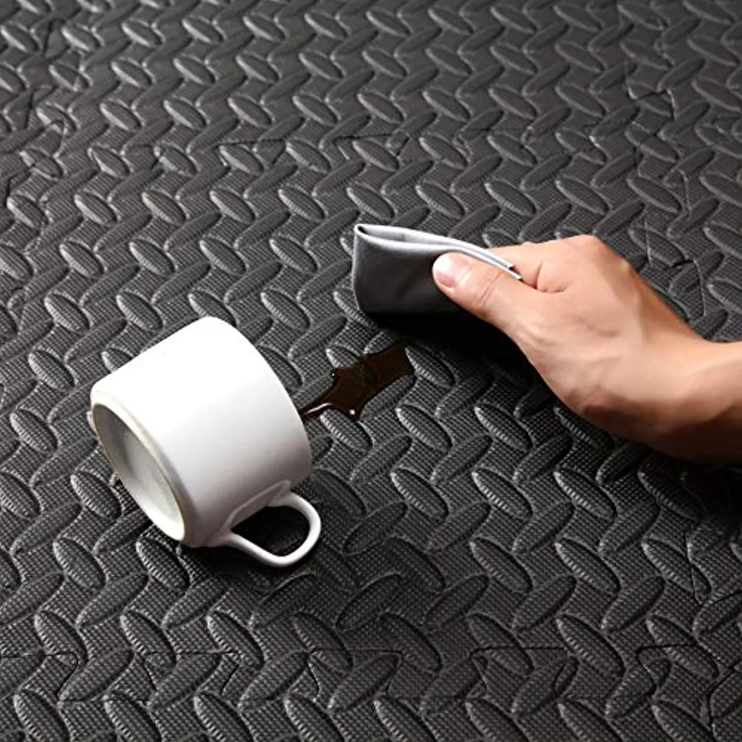 EVA Foam Interlocking Tiles Small Protective Foam Floor Mats for Stationary Home Gym Equipment Soft Foam Puzzle Exercise Mat for Fitness Equipment Home Gym Flooring 6x3ft Each Foam Mat 12X12 inches
