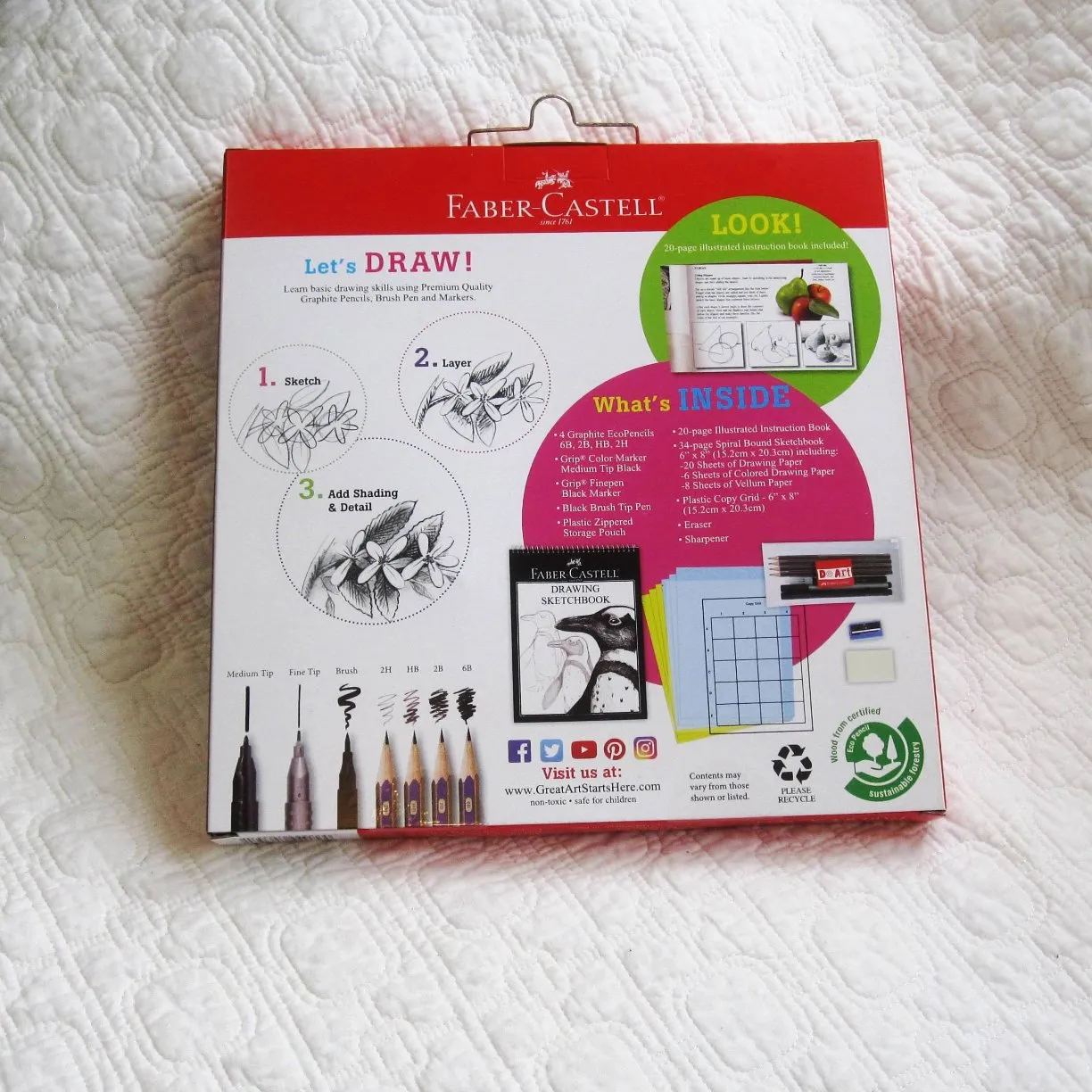 Faber-Castell Drawing and Sketching Kit, Ages 9 
