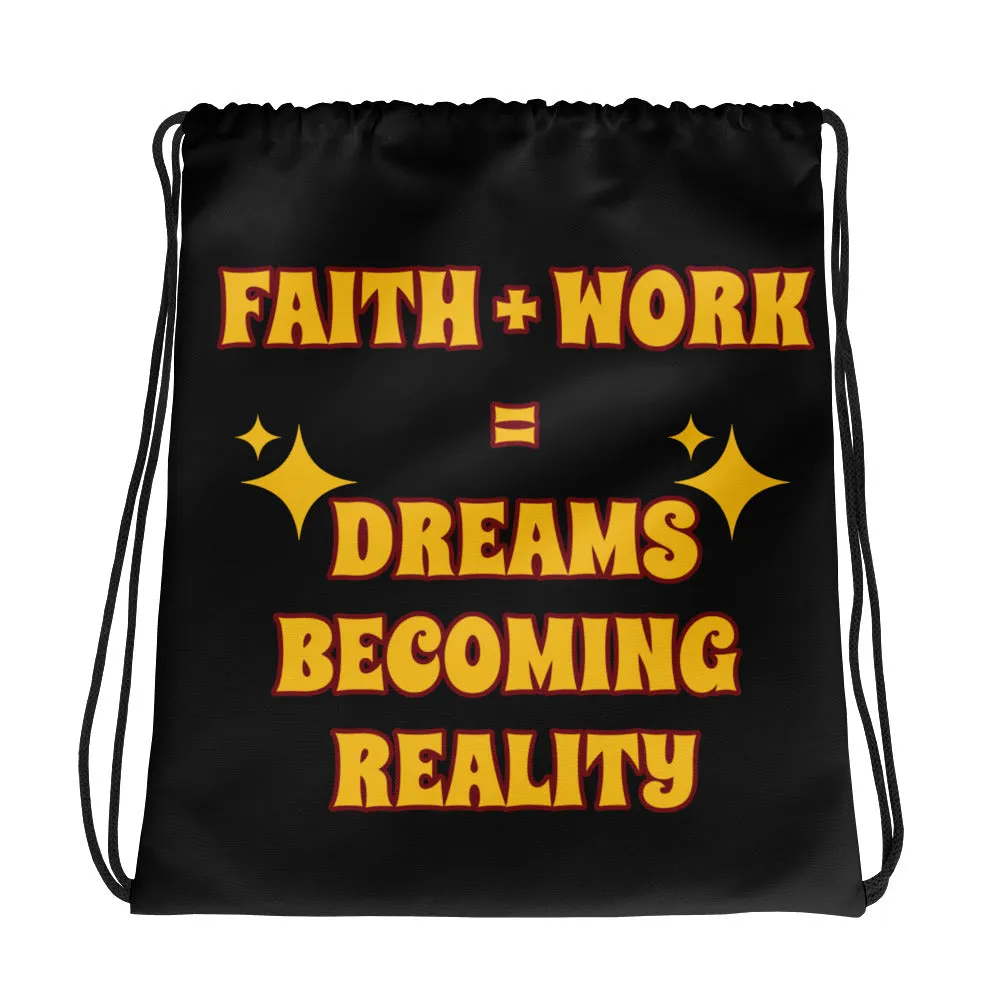 Faith   Work Drawstring bag