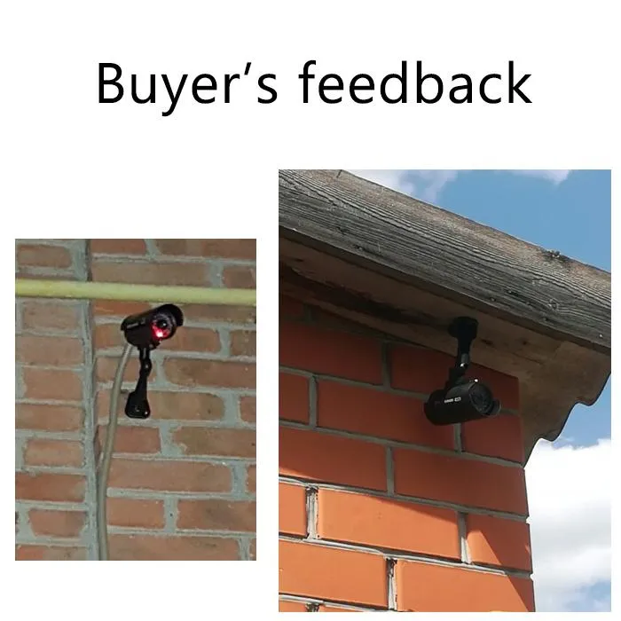 Fake CCD Waterproof  security camera with Flickering  LED