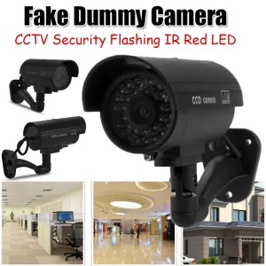 Fake CCD Waterproof  security camera with Flickering  LED