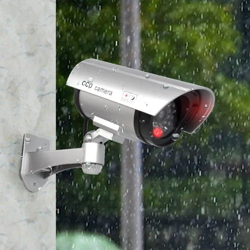 Fake CCD Waterproof  security camera with Flickering  LED
