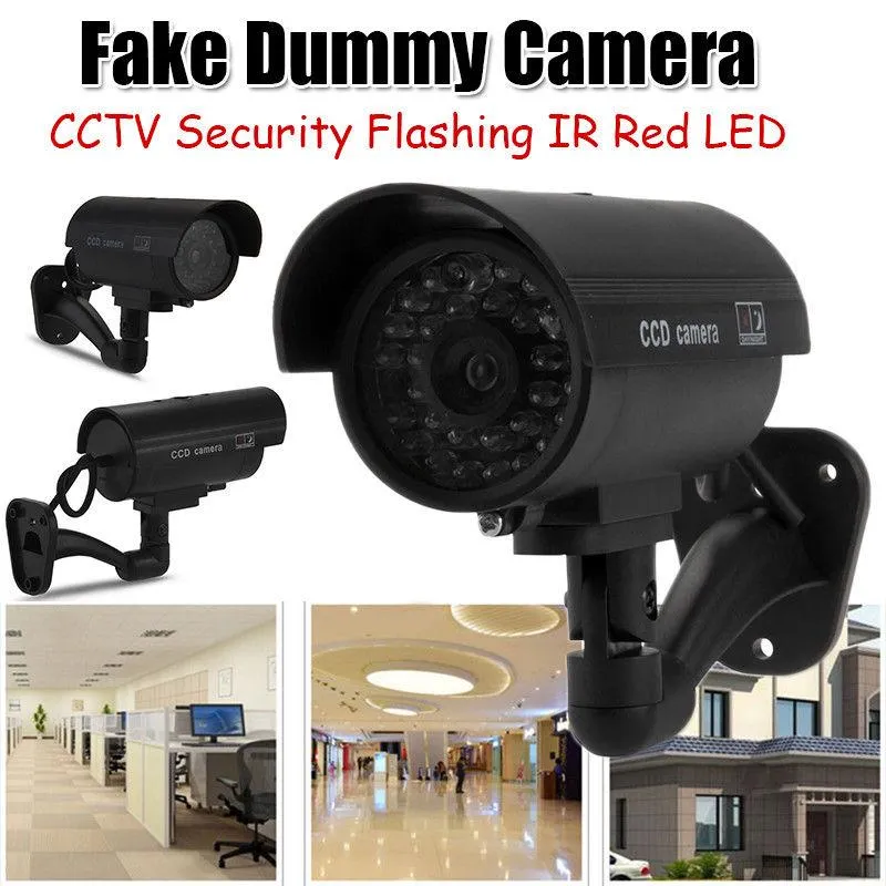 Fake CCD Waterproof  security camera with Flickering  LED