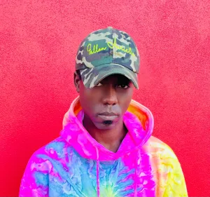 Fallon Aurielle Signature Classic Dad Hat (Camo & Neon Yellow)