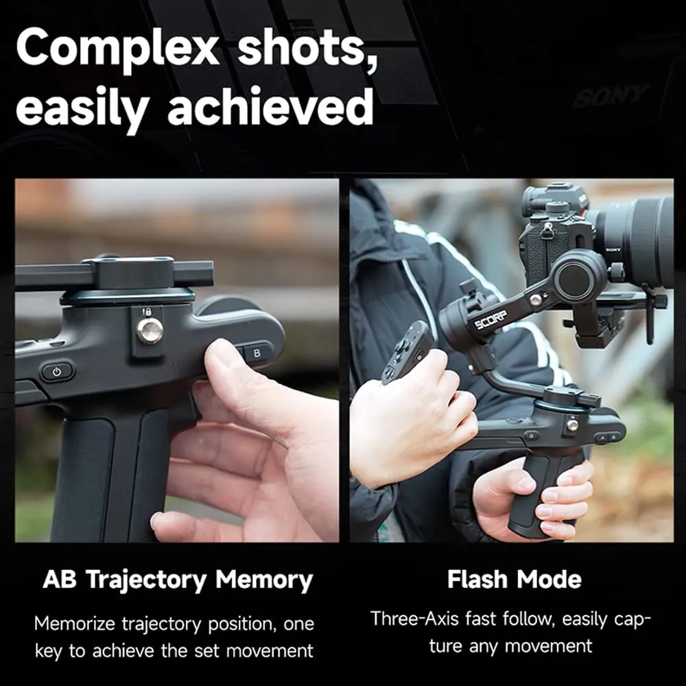 FeiyuTech SCORP-C Camera 3-Axis Handheld Gimbal Stabilizer for DSLR Mirrorless Camera