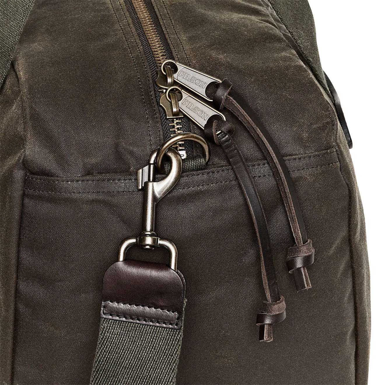 Filson Tin Cloth Small Duffle Bag Otter Green