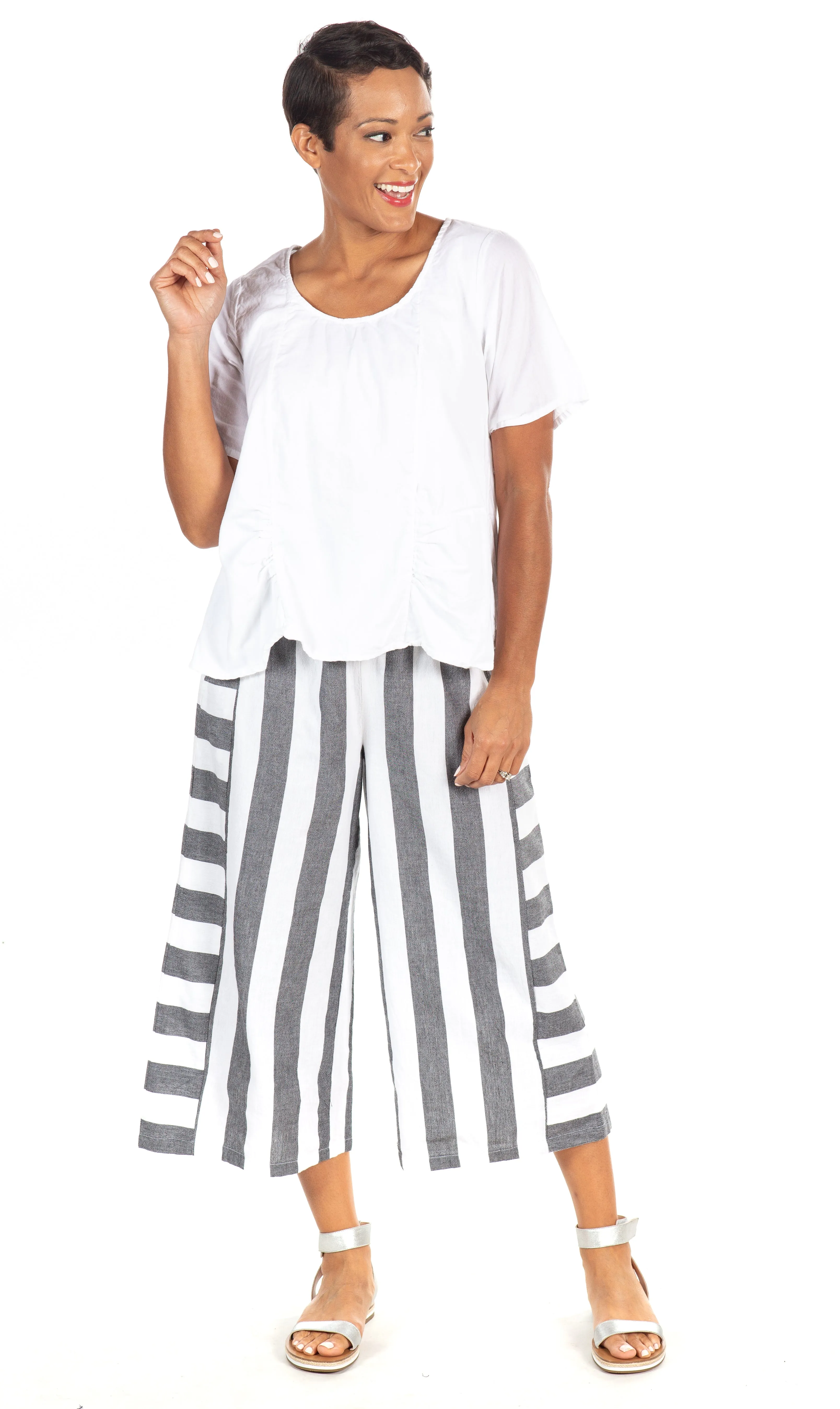 FINAL SALE CV117 Pauline Pant in Gordon Stripe*