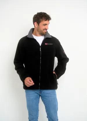 Fleece jacket with retractable hood