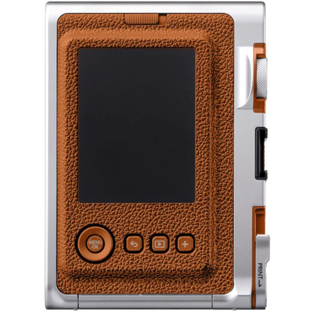FUJIFILM INSTAX MINI EVO Hybrid Instant Camera | Brown