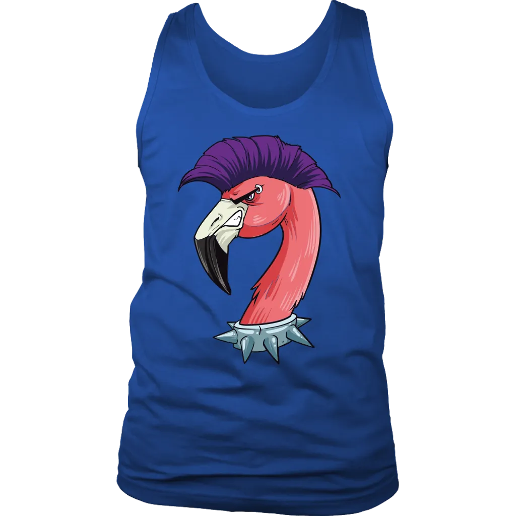 Funny Punk Rock T-shirt, Gift for Punk Rocker, Punk Rock Flamingo, Funny Flamingo Shirt