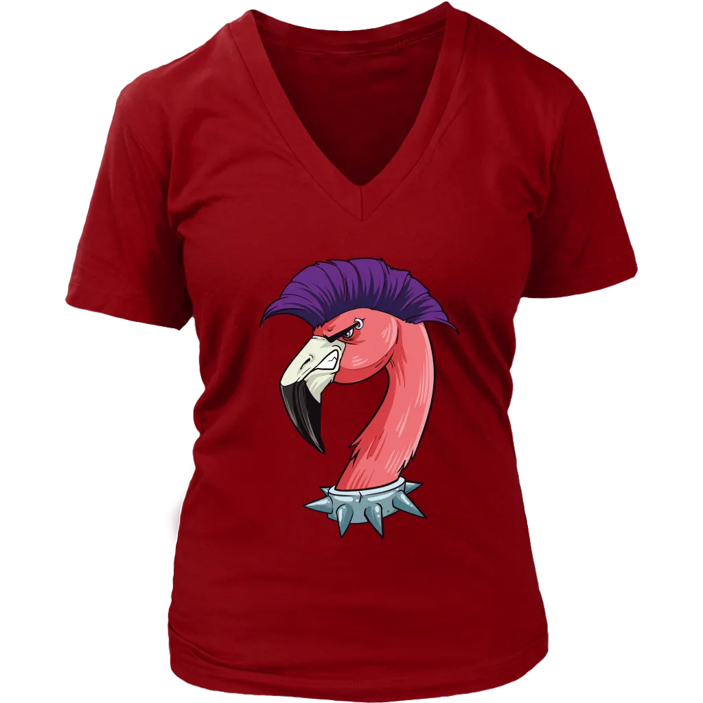 Funny Punk Rock T-shirt, Gift for Punk Rocker, Punk Rock Flamingo, Funny Flamingo Shirt