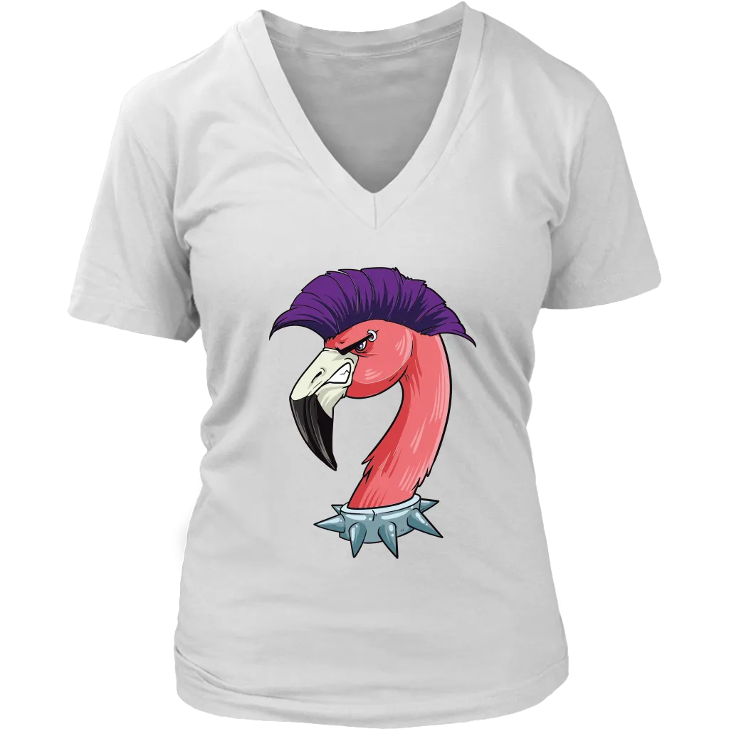 Funny Punk Rock T-shirt, Gift for Punk Rocker, Punk Rock Flamingo, Funny Flamingo Shirt