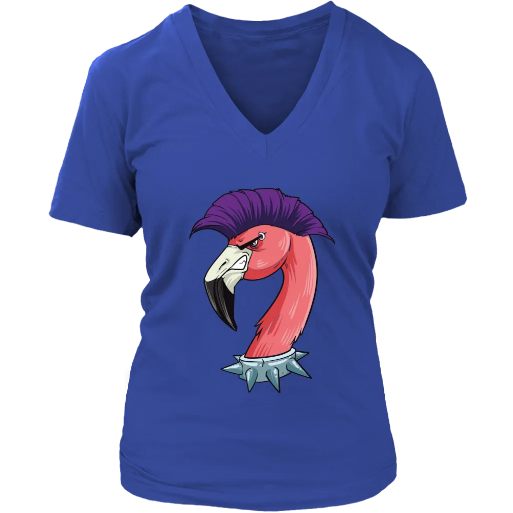 Funny Punk Rock T-shirt, Gift for Punk Rocker, Punk Rock Flamingo, Funny Flamingo Shirt