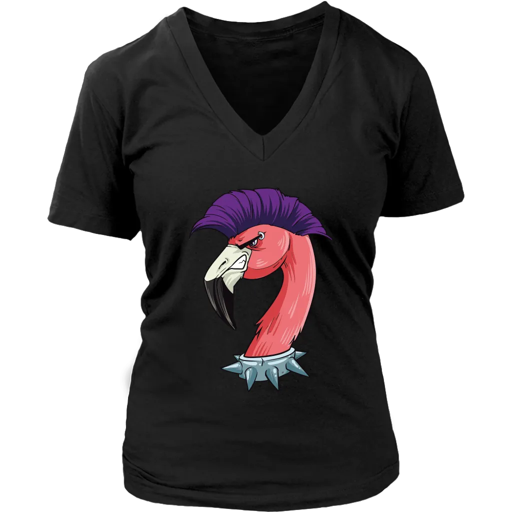 Funny Punk Rock T-shirt, Gift for Punk Rocker, Punk Rock Flamingo, Funny Flamingo Shirt