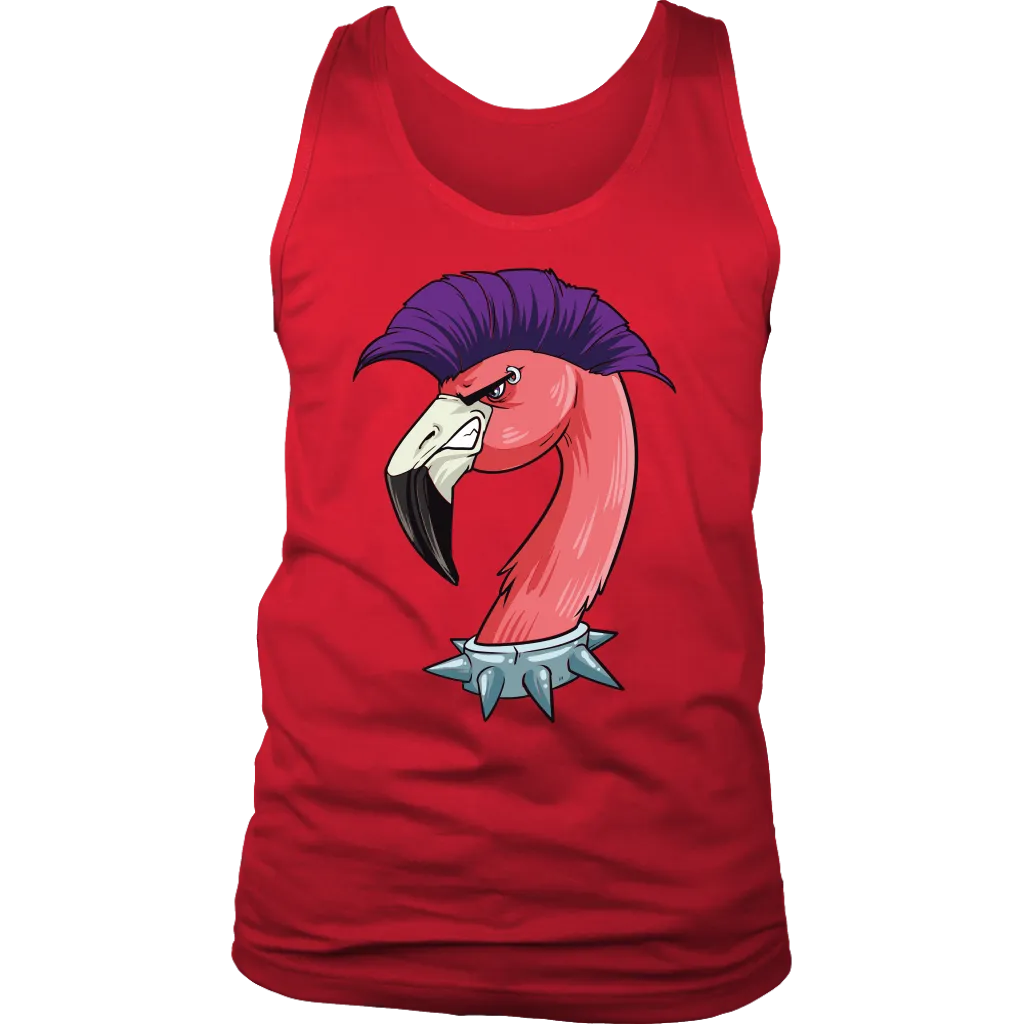 Funny Punk Rock T-shirt, Gift for Punk Rocker, Punk Rock Flamingo, Funny Flamingo Shirt