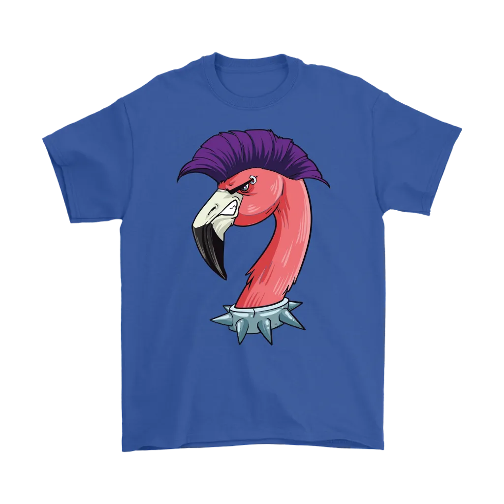 Funny Punk Rock T-shirt, Gift for Punk Rocker, Punk Rock Flamingo, Funny Flamingo Shirt