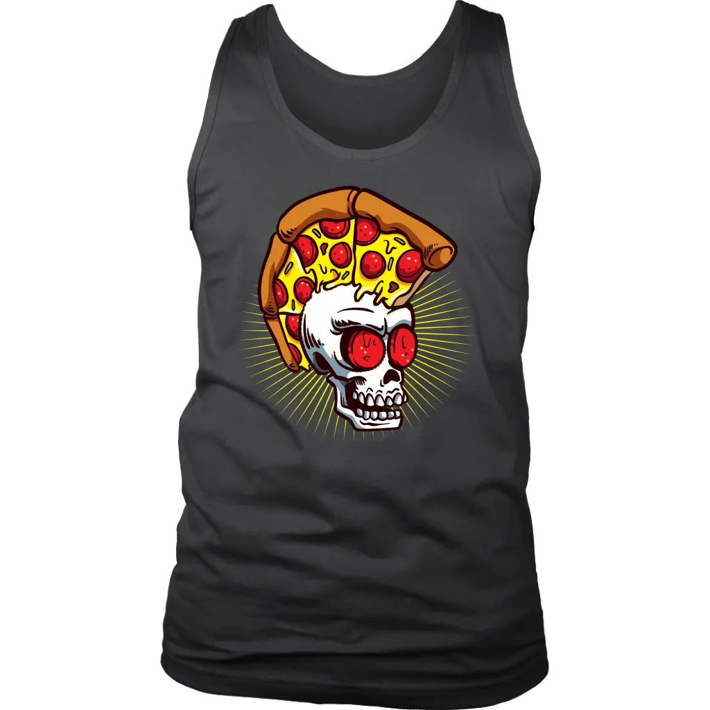 Funny Punk Rock T-shirt, Gift for Punk Rocker, Punk Rock Pizza Skull, Punk Gift T-shirt, Skull T-shirt