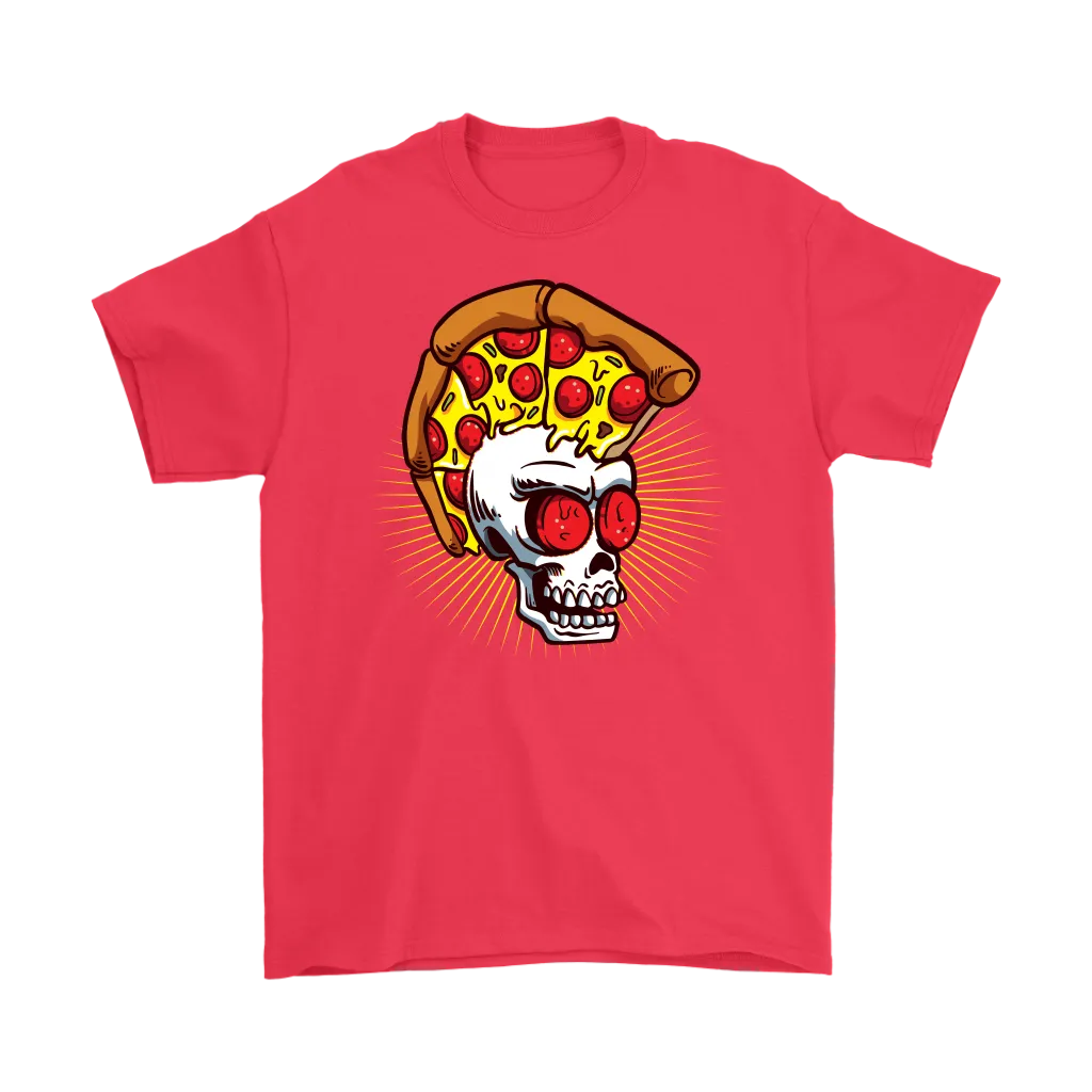 Funny Punk Rock T-shirt, Gift for Punk Rocker, Punk Rock Pizza Skull, Punk Gift T-shirt, Skull T-shirt