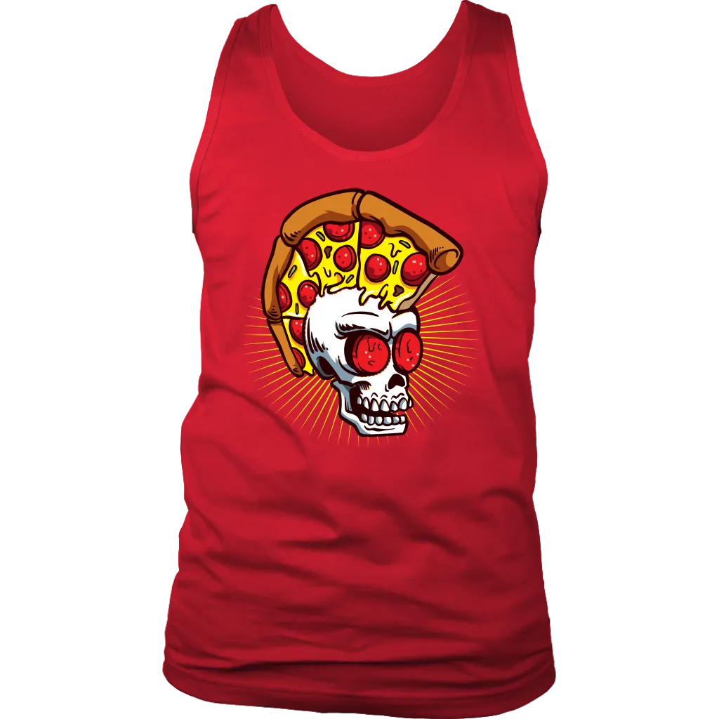 Funny Punk Rock T-shirt, Gift for Punk Rocker, Punk Rock Pizza Skull, Punk Gift T-shirt, Skull T-shirt