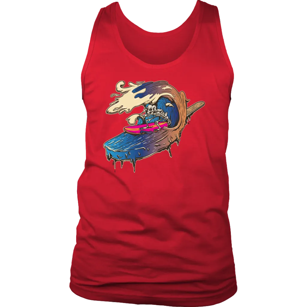 Funny Surfing T-shirt, Skeleton Shirt, Funny Gift for Surfer, Skeleton Surfing Shirt, Surfer Gift