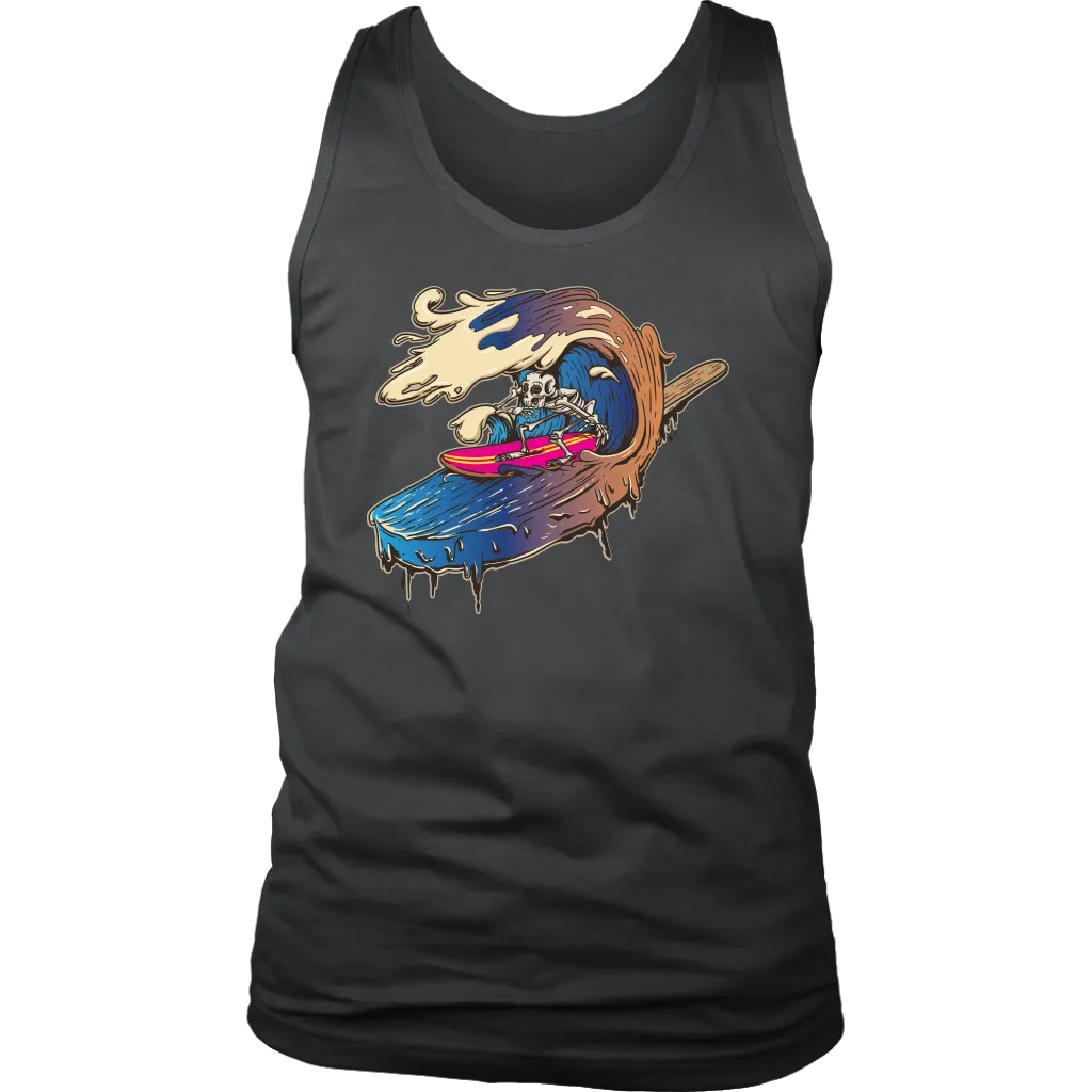 Funny Surfing T-shirt, Skeleton Shirt, Funny Gift for Surfer, Skeleton Surfing Shirt, Surfer Gift