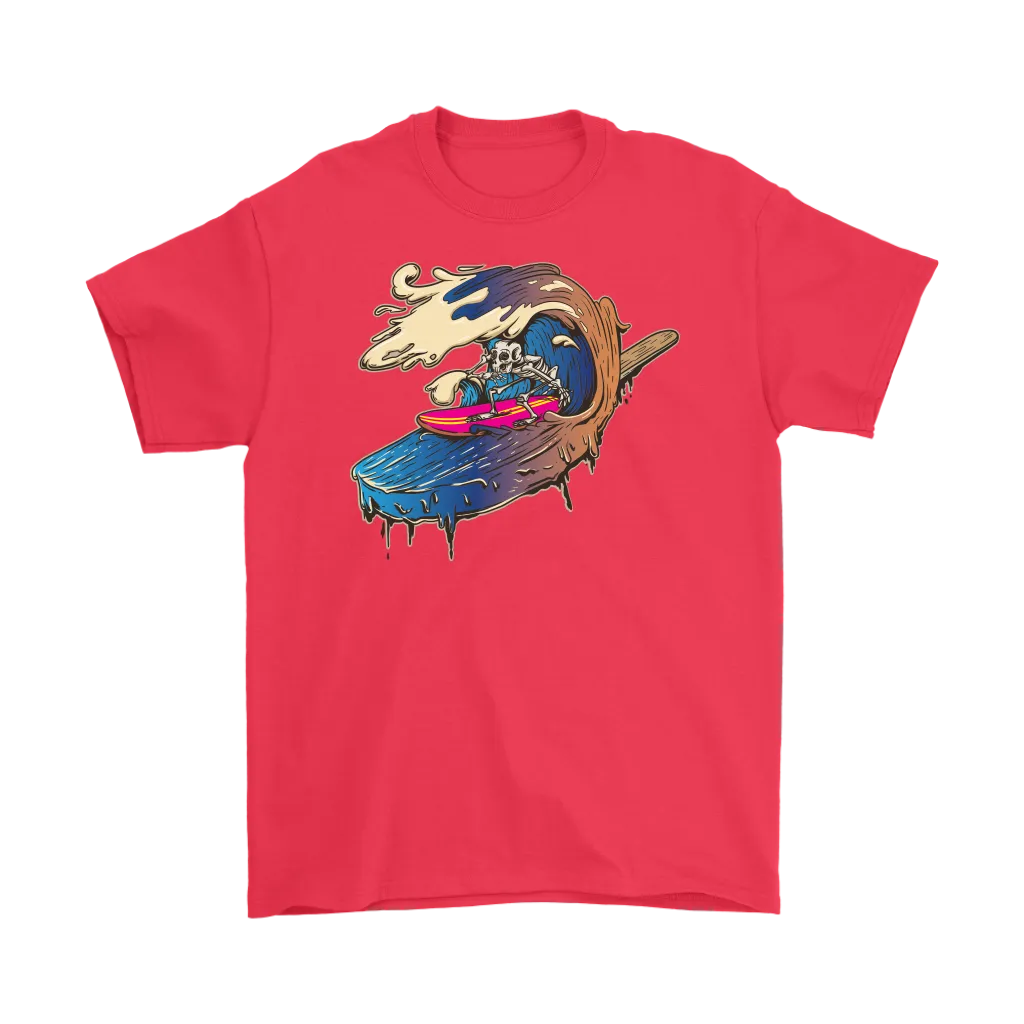 Funny Surfing T-shirt, Skeleton Shirt, Funny Gift for Surfer, Skeleton Surfing Shirt, Surfer Gift