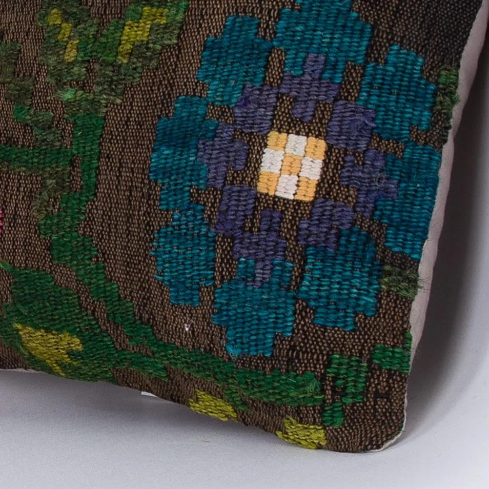 Geometric Multiple Color Kilim Pillow Cover 16x16 7535