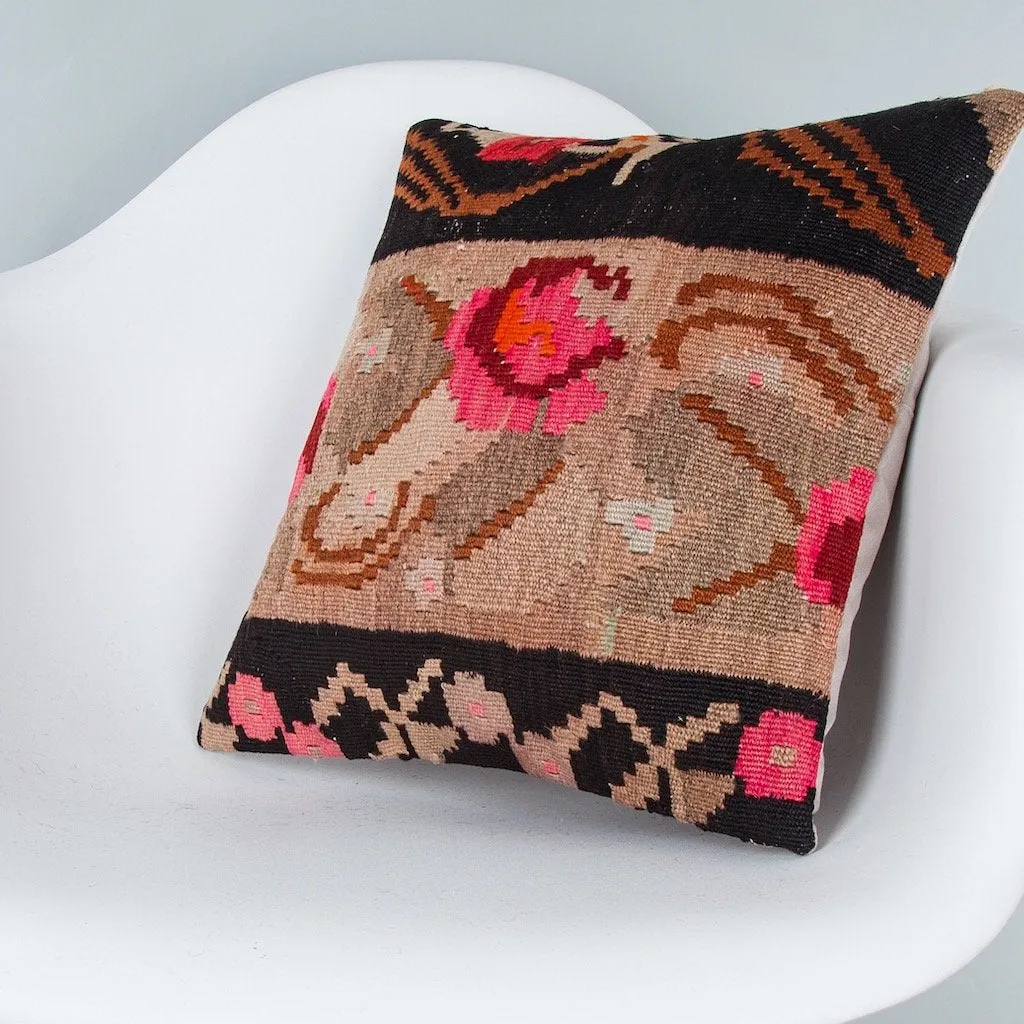 Geometric Multiple Color Kilim Pillow Cover 16x16 7703