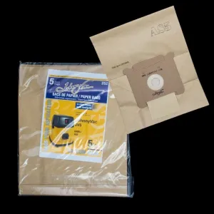 Ghibli/ Johnny Vac JV5/AS5 Paper Bags-5PK