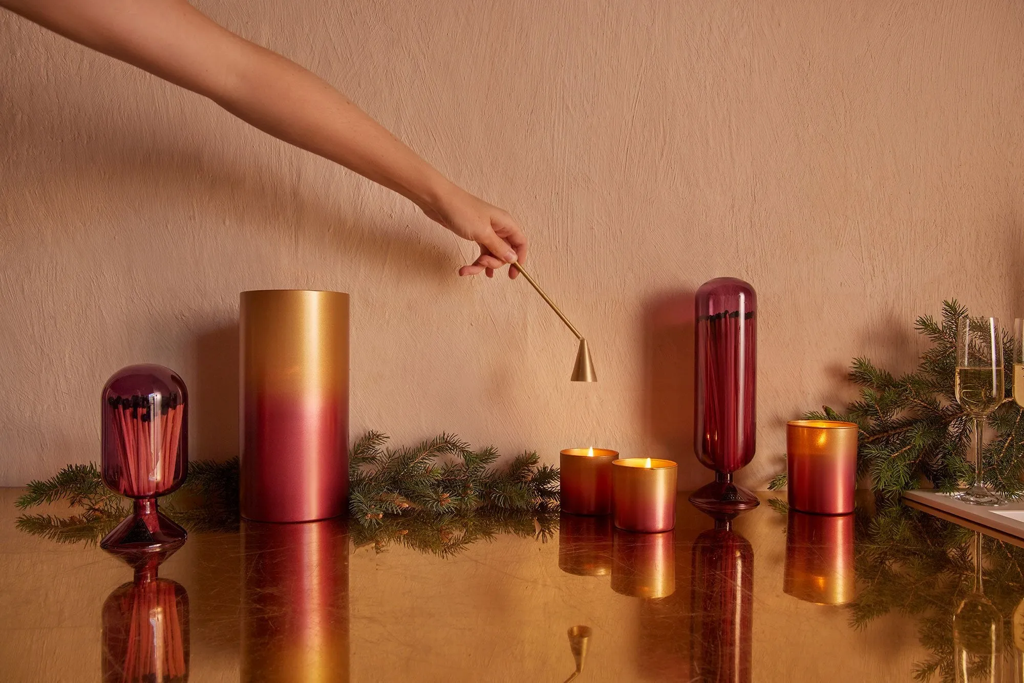 GOLD CANDLE SNUFER