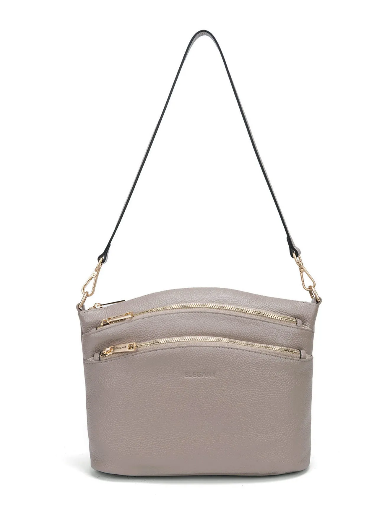 GRACE LEATHER XBODY BAG- E1-0818-MOCH
