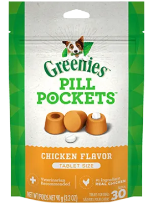 Greenies Pill Pockets Chicken Flavor Dog Dental Treats