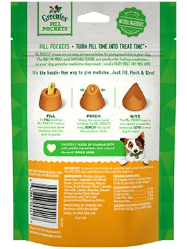 Greenies Pill Pockets Chicken Flavor Dog Dental Treats