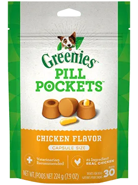 Greenies Pill Pockets Chicken Flavor Dog Dental Treats