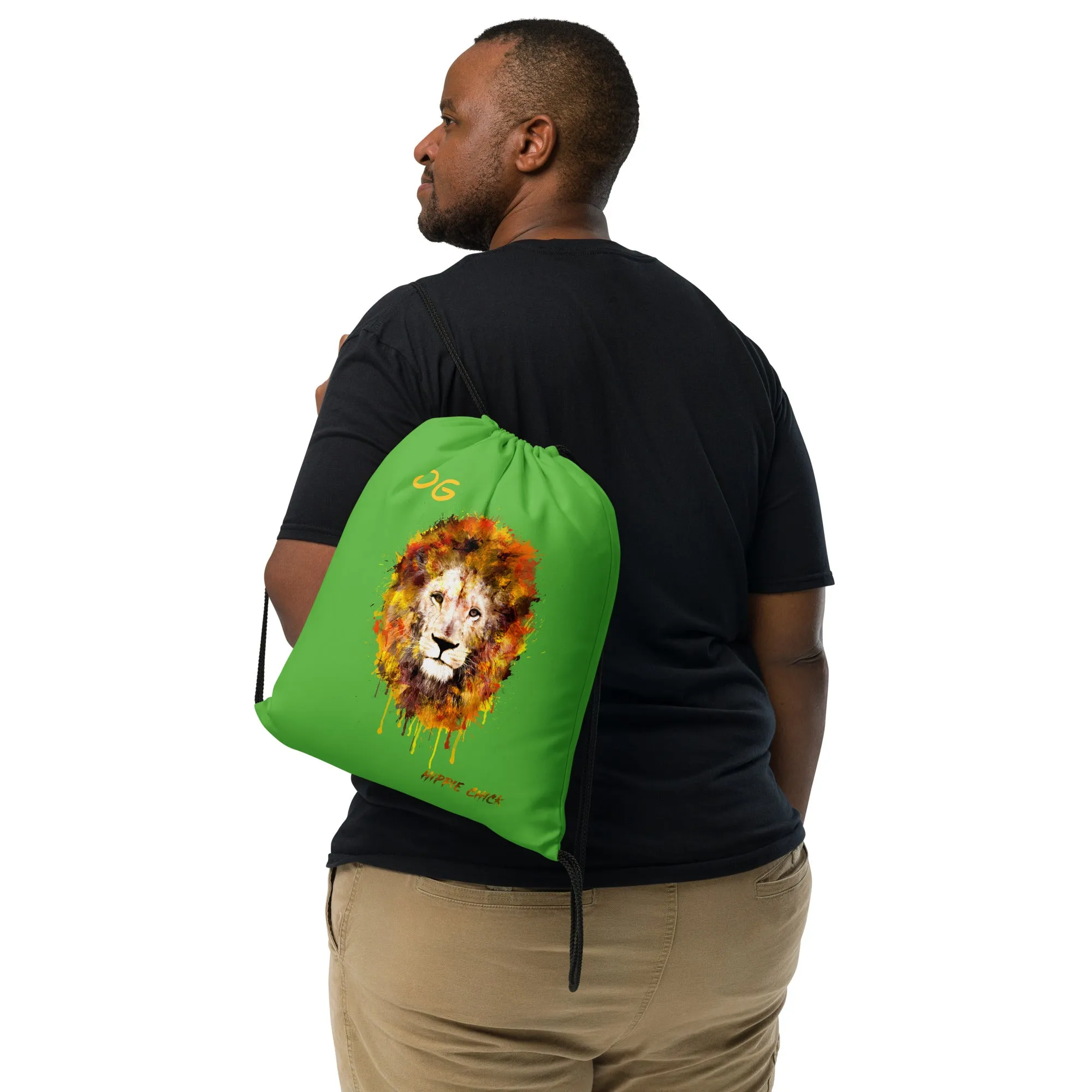 Grinch Drawstring Bag