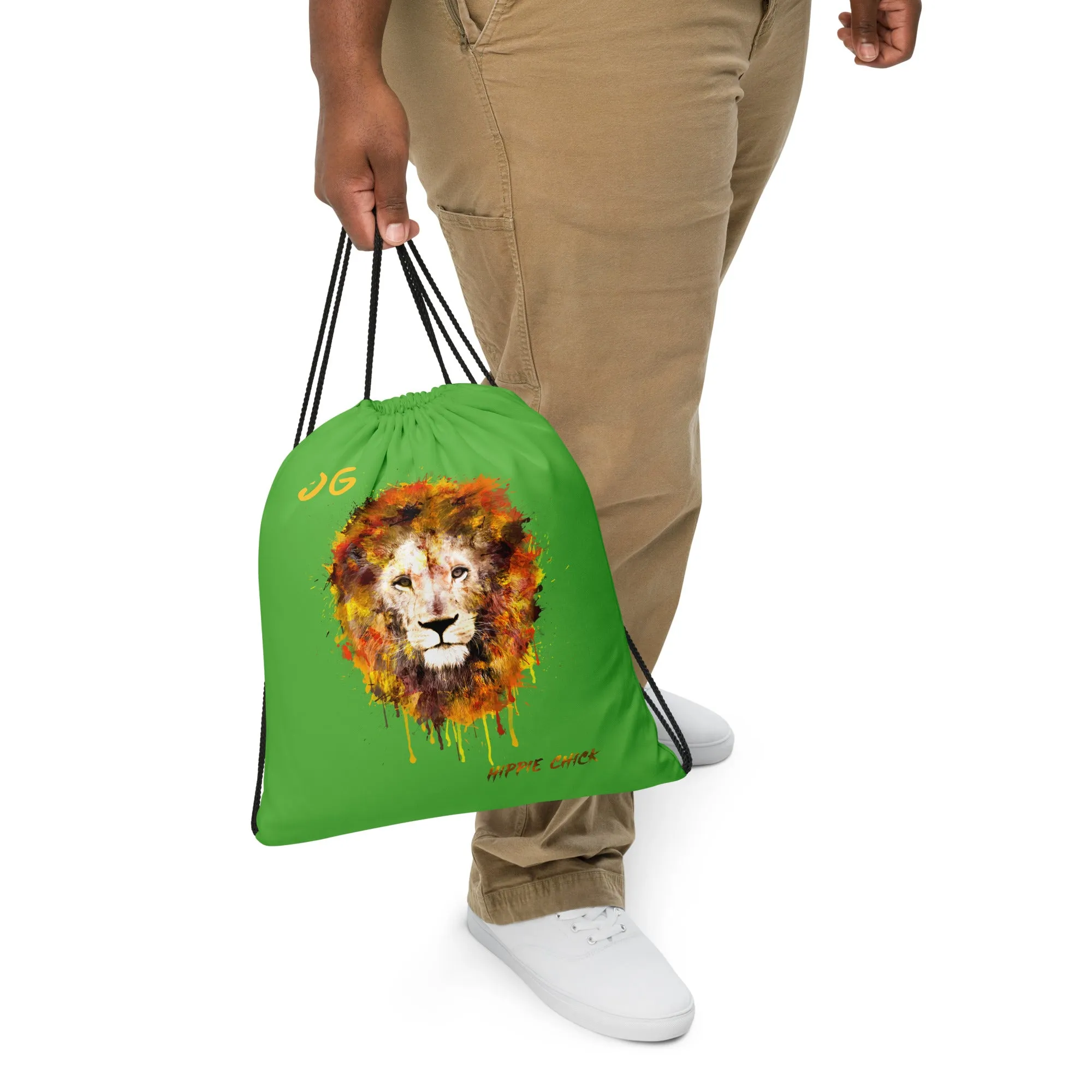 Grinch Drawstring Bag