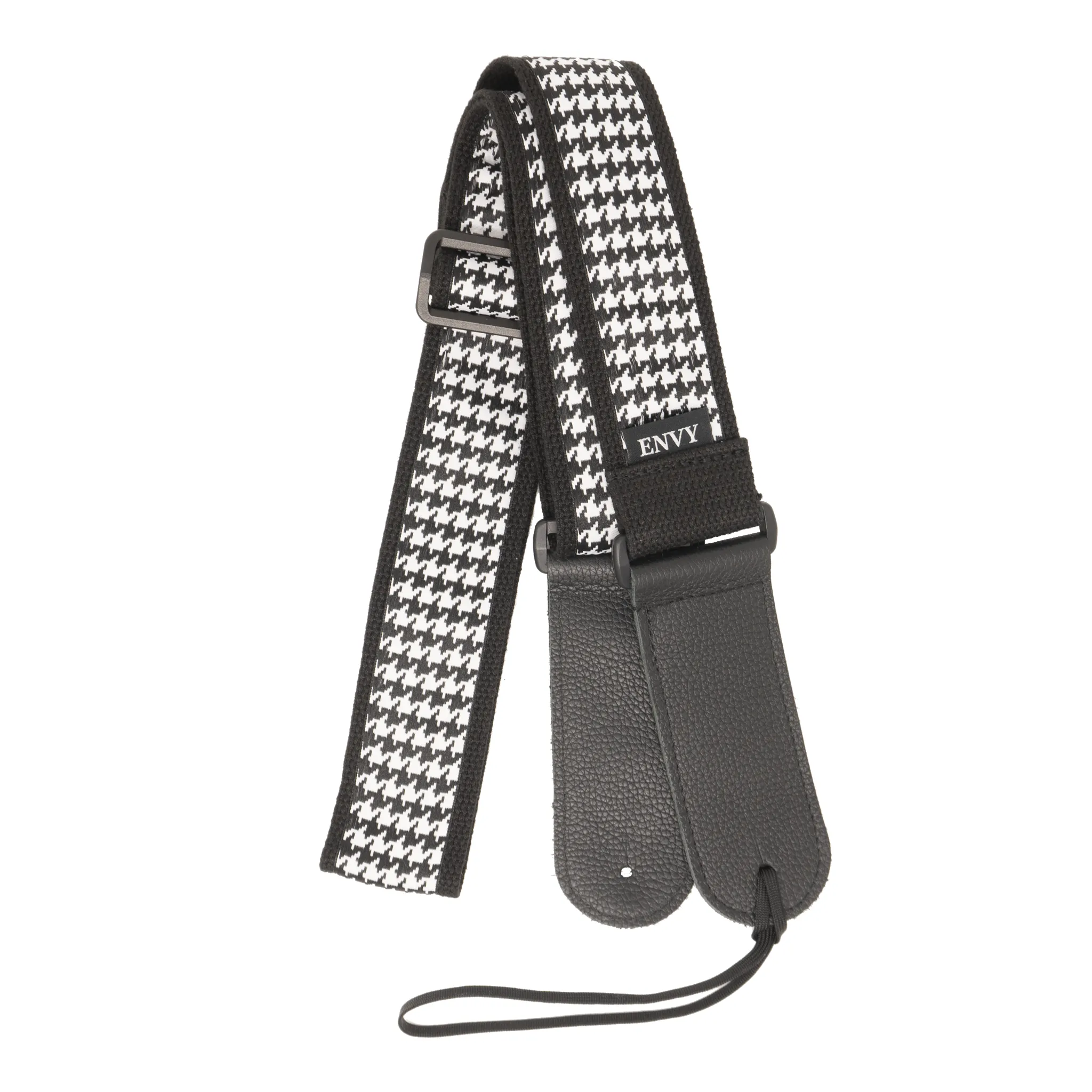 Guitar Strap - B&W Houndstooth