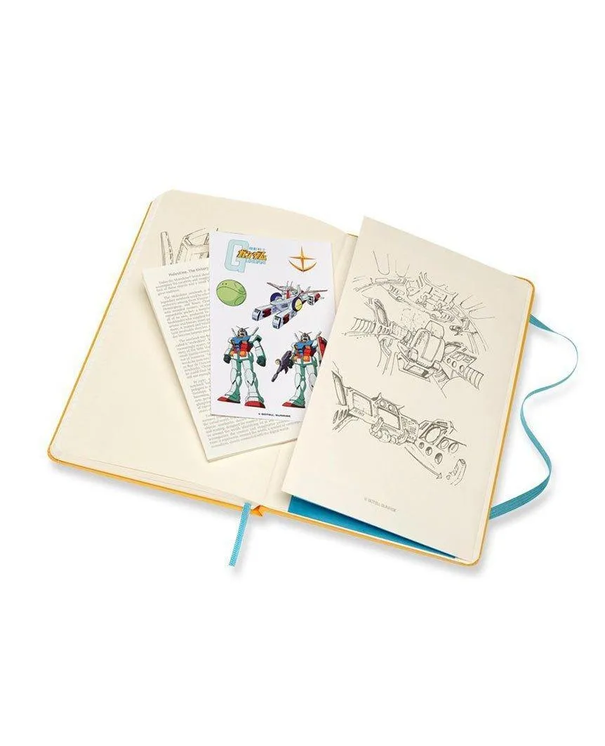 Gundam Limited Edition Hard Cover Notebook Yellow