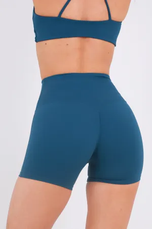 Gym Bunny Pump shorts- Cadet blue