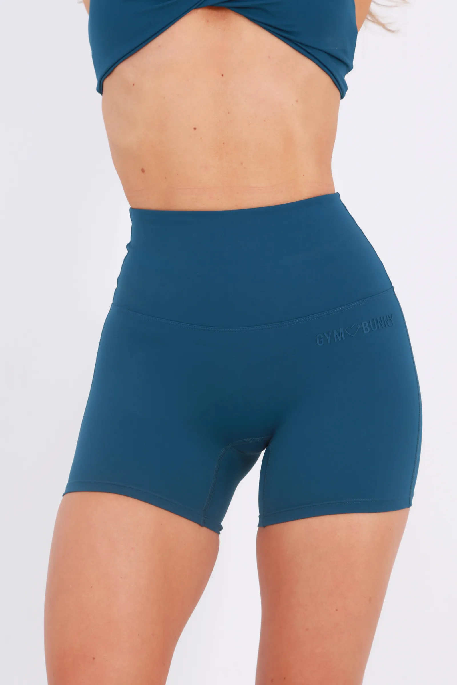 Gym Bunny Pump shorts- Cadet blue