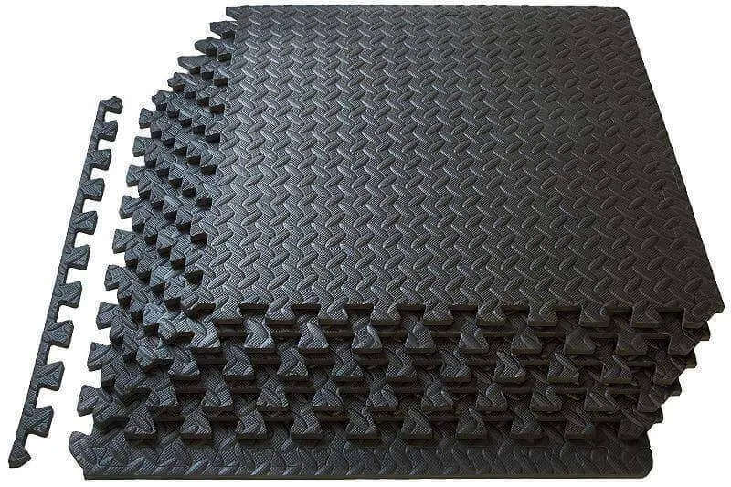 Gym Flooring Tiles Interlocking Jigsaw Stall EVA Mats 1m x 1m x 10mm