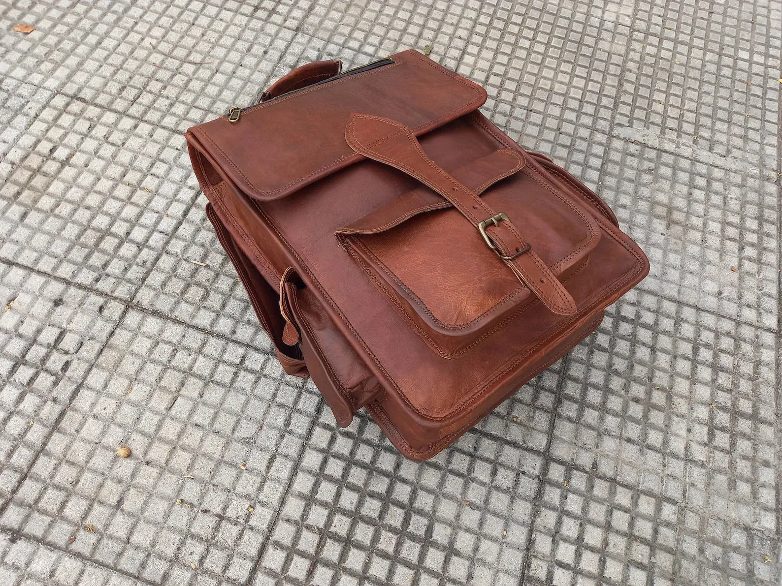 Handmade Leather Backpack For Men & Women