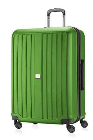 HAUPTSTADTKOFFER - X-Berg - Luggage Suitcase Hardside Spinner Trolley 4 Wheel Expandable, TSA, 65 cm, Applegreen mat