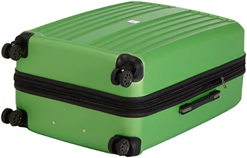 HAUPTSTADTKOFFER - X-Berg - Luggage Suitcase Hardside Spinner Trolley 4 Wheel Expandable, TSA, 65 cm, Applegreen mat