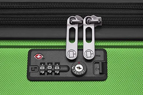 HAUPTSTADTKOFFER - X-Berg - Luggage Suitcase Hardside Spinner Trolley 4 Wheel Expandable, TSA, 65 cm, Applegreen mat