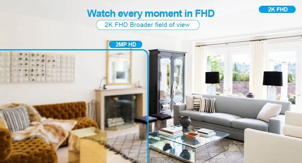 HD WIFI Wireless PTZ Camera Home Security Baby Monitor ICSee