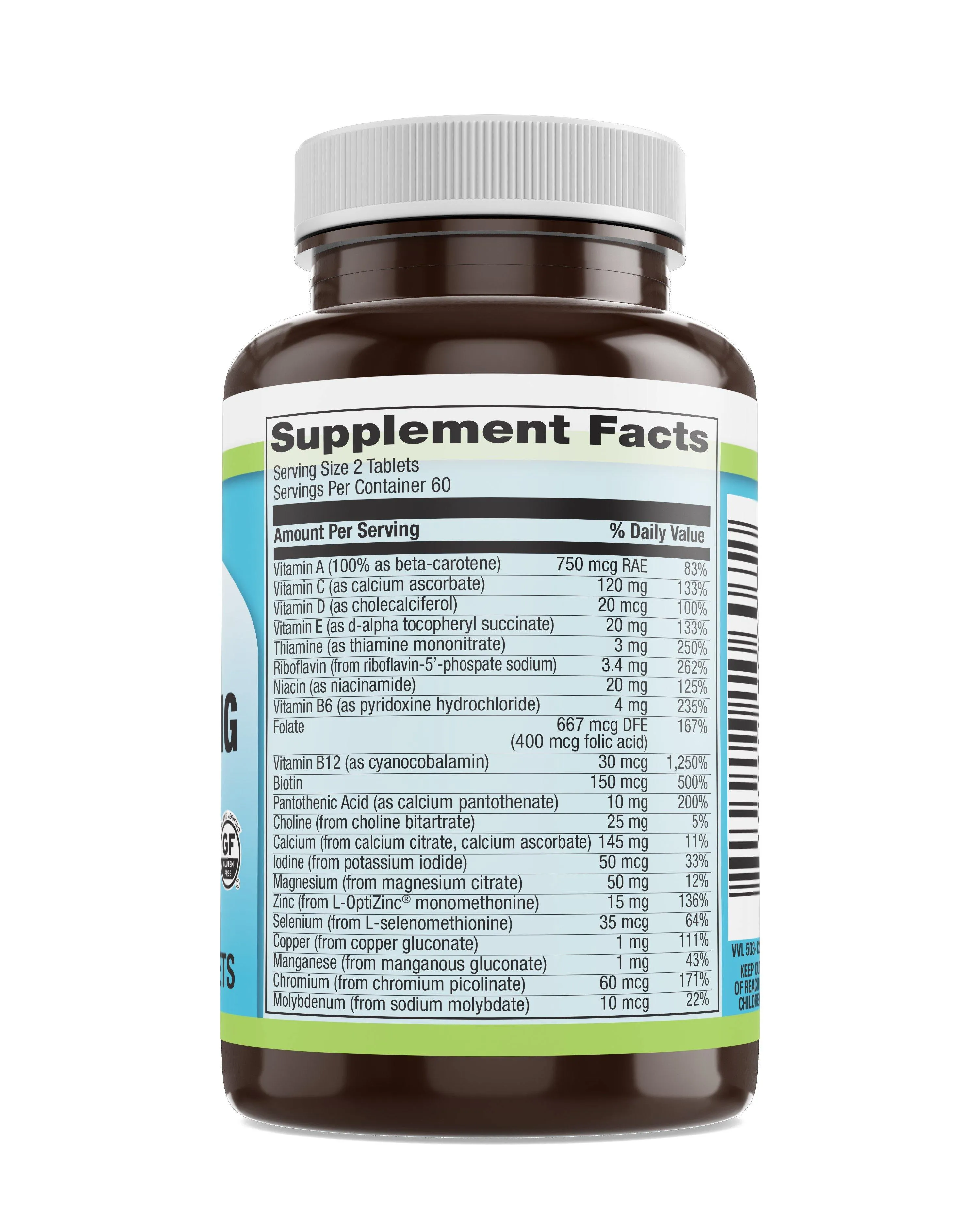 Healthy Aging Multi Iron Free Veg Tabs 120 Count