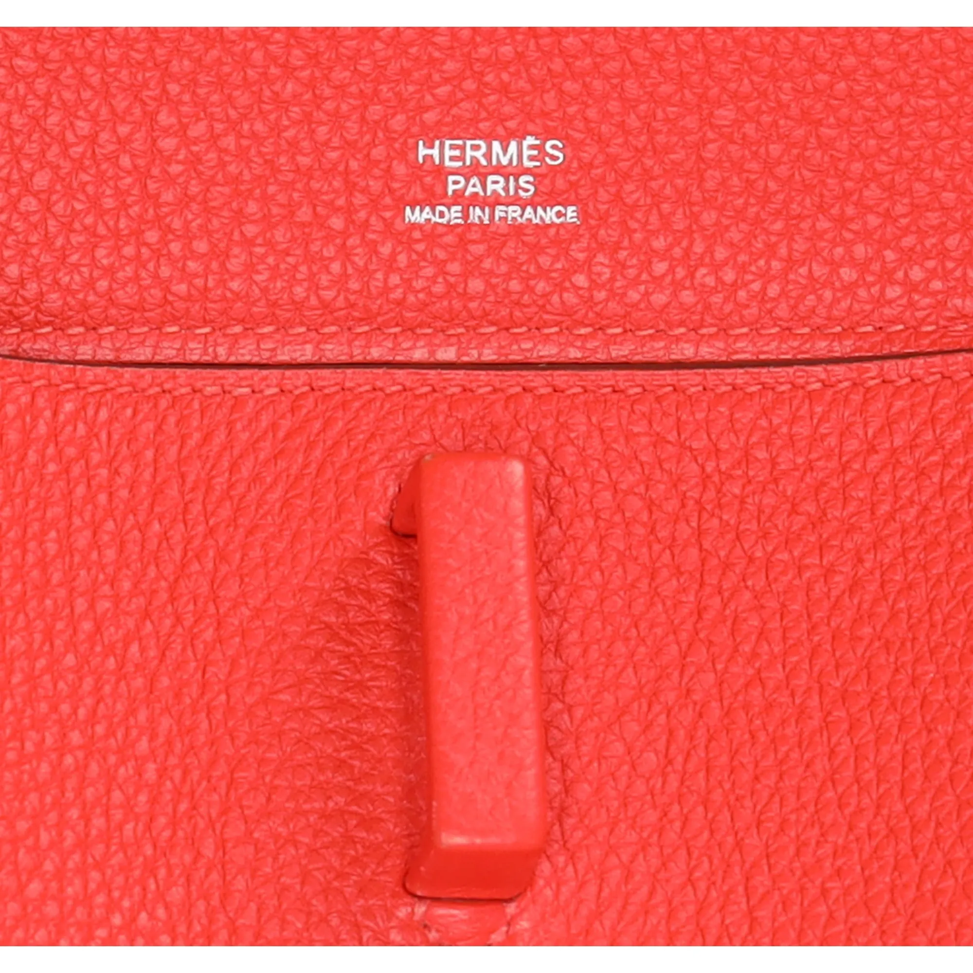 HERMES Etribelt Handbag Rose Jaipur Togo Leather
